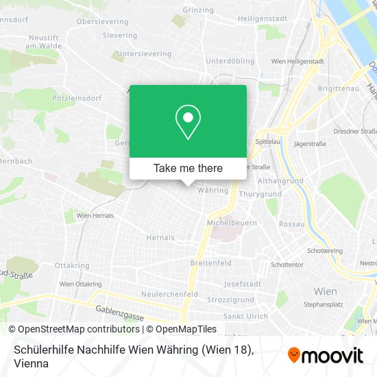 Schülerhilfe Nachhilfe Wien Währing (Wien 18) map