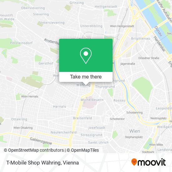 T-Mobile Shop Währing map