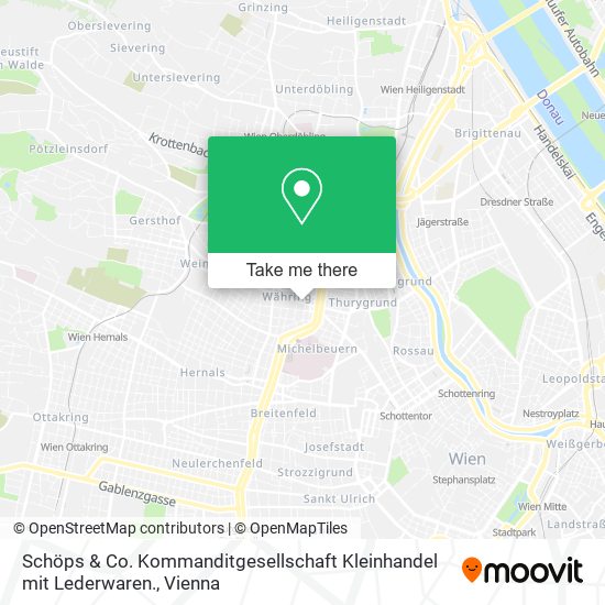 Schöps & Co. Kommanditgesellschaft Kleinhandel mit Lederwaren. map