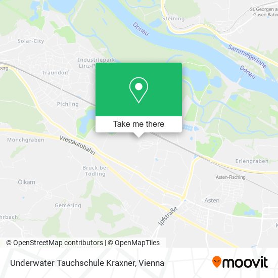 Underwater Tauchschule Kraxner map