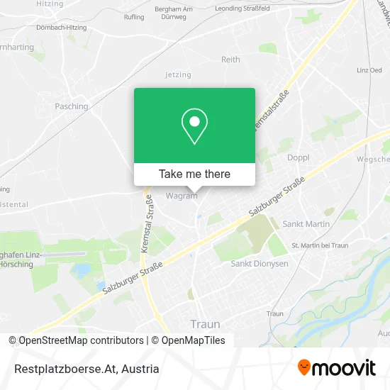 Restplatzboerse.At map