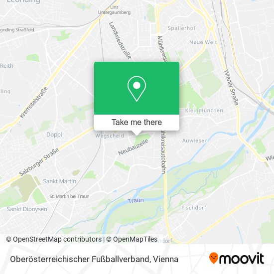 Oberösterreichischer Fußballverband map