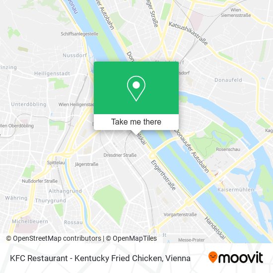 KFC Restaurant - Kentucky Fried Chicken map