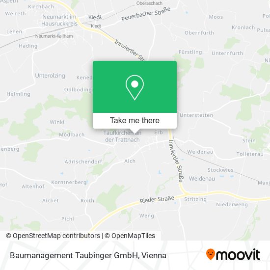 Baumanagement Taubinger GmbH map