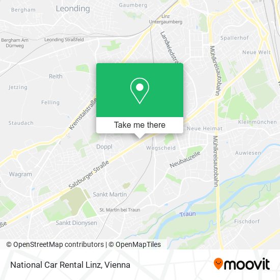 National Car Rental Linz map