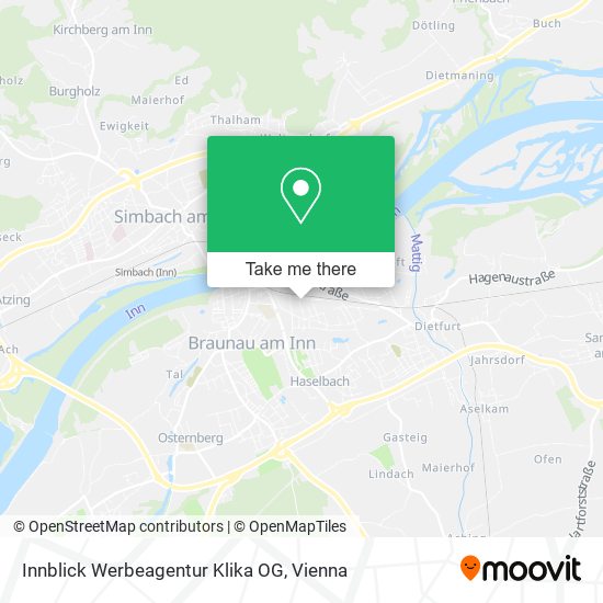 Innblick Werbeagentur Klika OG map