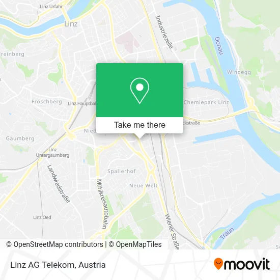 Linz AG Telekom map