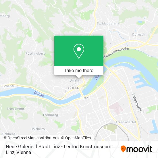 Neue Galerie d Stadt Linz - Lentos Kunstmuseum Linz map