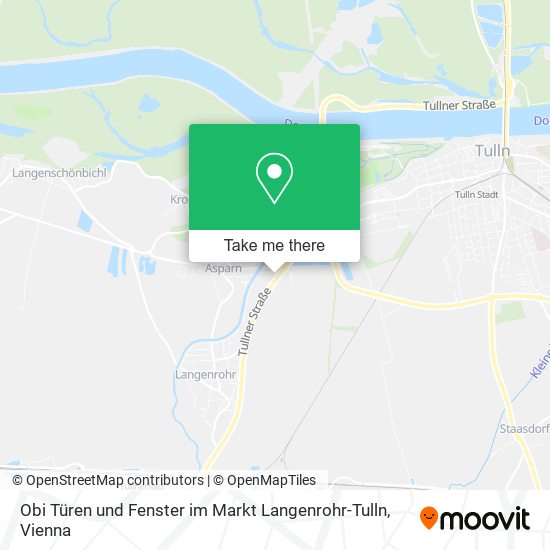 Obi Türen und Fenster im Markt Langenrohr-Tulln map