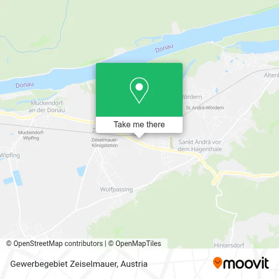 Gewerbegebiet Zeiselmauer map