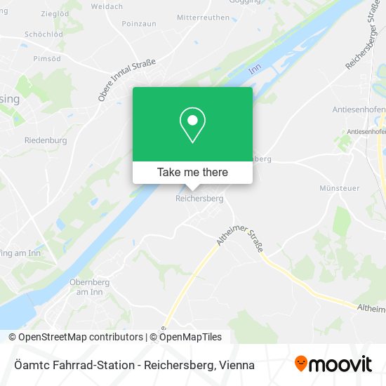 Öamtc Fahrrad-Station - Reichersberg map