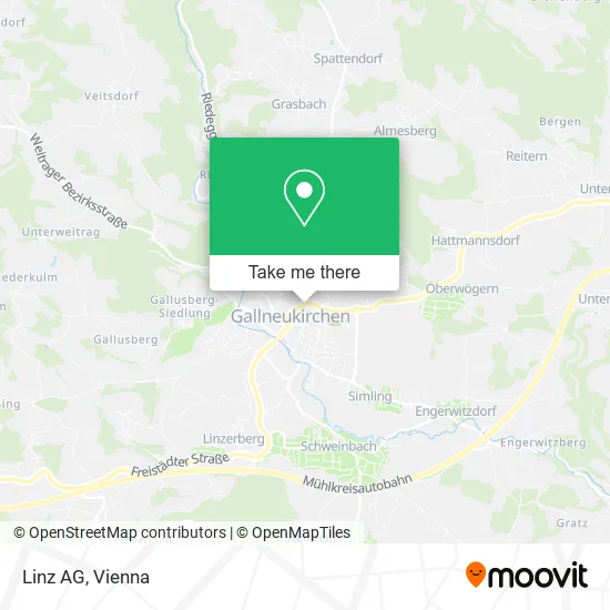 Linz AG map