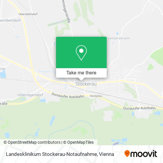 Landesklinikum Stockerau-Notaufnahme map