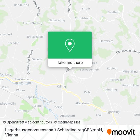 Lagerhausgenossenschaft Schärding regGENmbH map