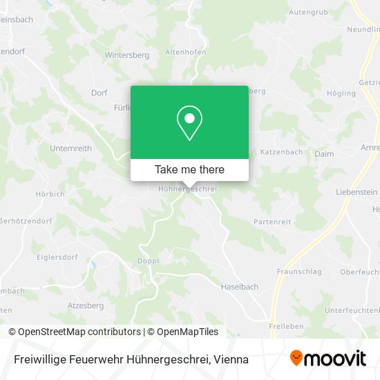 Freiwillige Feuerwehr Hühnergeschrei map