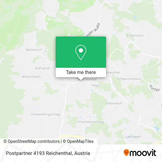 Postpartner 4193 Reichenthal map