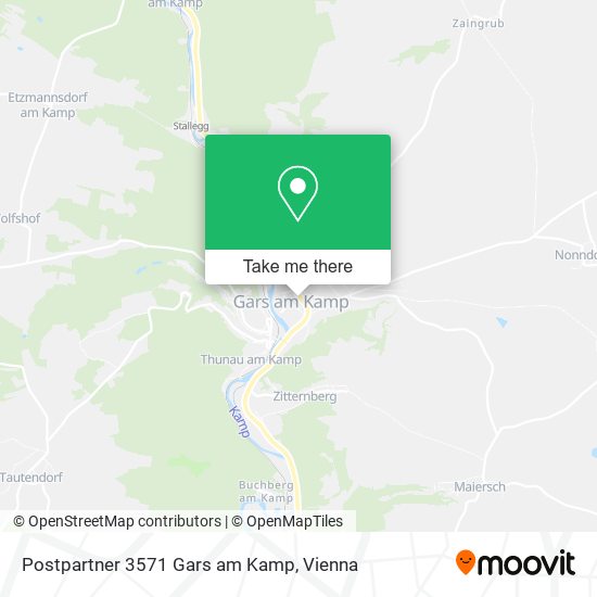 Postpartner 3571 Gars am Kamp map