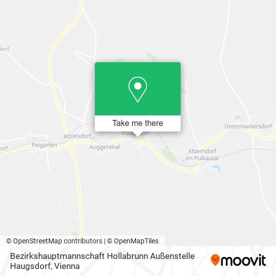 Bezirkshauptmannschaft Hollabrunn Außenstelle Haugsdorf map
