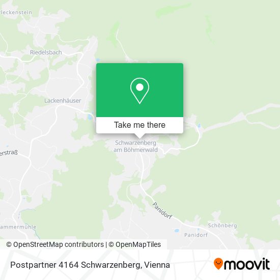 Postpartner 4164 Schwarzenberg map