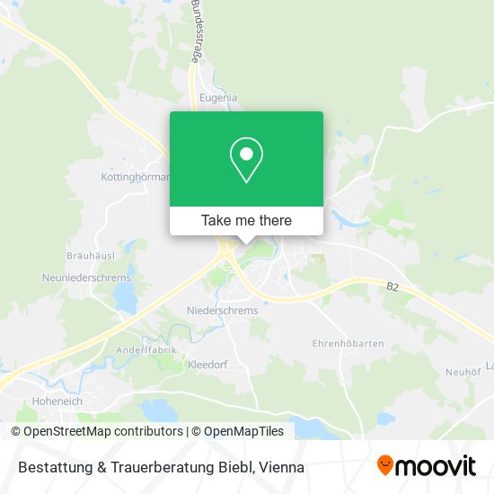 Bestattung & Trauerberatung Biebl map