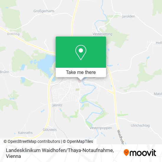 Landesklinikum Waidhofen / Thaya-Notaufnahme map