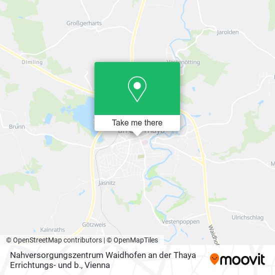Nahversorgungszentrum Waidhofen an der Thaya Errichtungs- und b. map