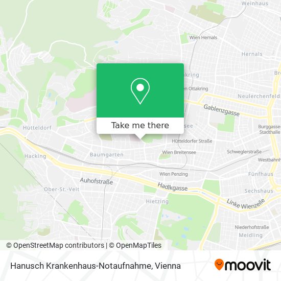 Hanusch Krankenhaus-Notaufnahme map