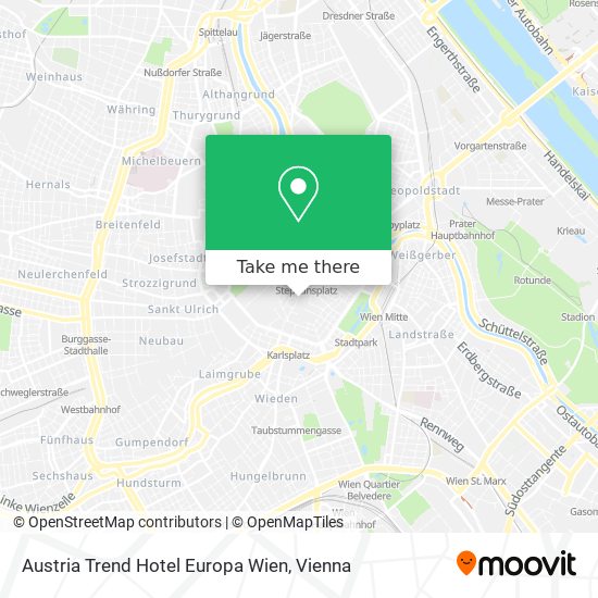 Austria Trend Hotel Europa Wien map