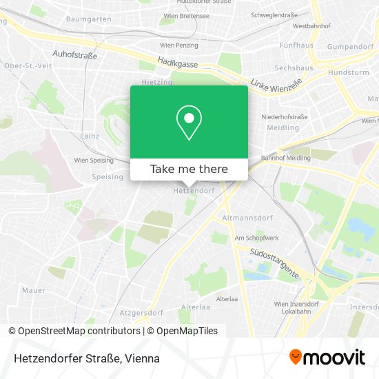 Hetzendorfer Straße map