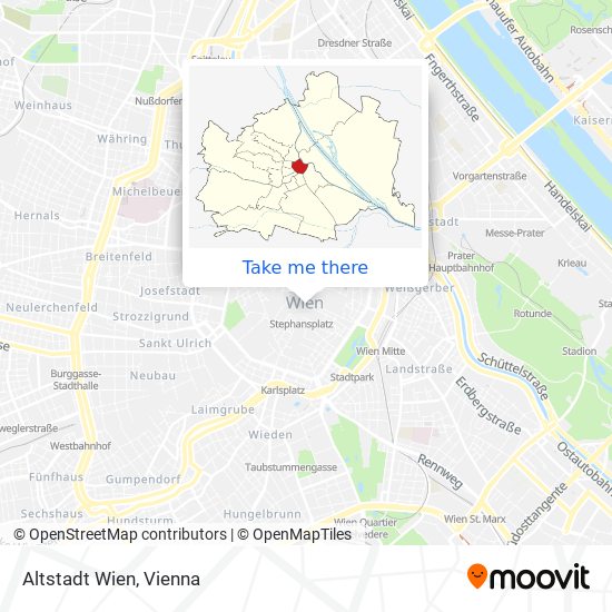 Altstadt Wien map