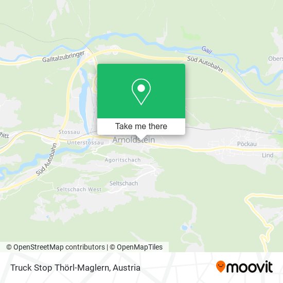 Truck Stop Thörl-Maglern map