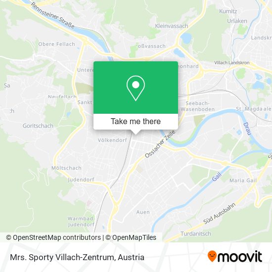 Mrs. Sporty Villach-Zentrum map
