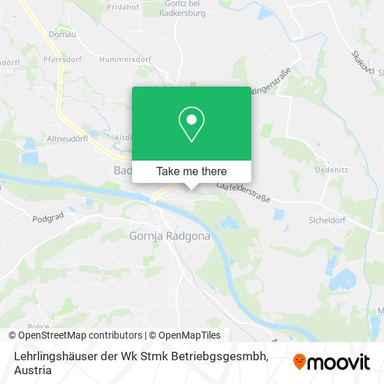 Lehrlingshäuser der Wk Stmk Betriebgsgesmbh map