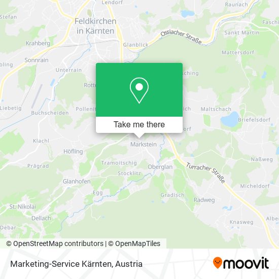 Marketing-Service Kärnten map