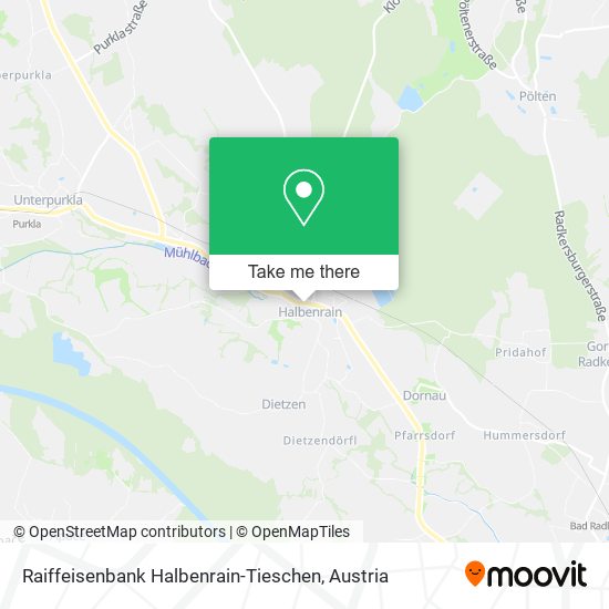 Raiffeisenbank Halbenrain-Tieschen map