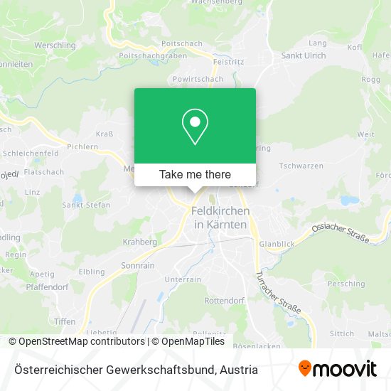 Österreichischer Gewerkschaftsbund map