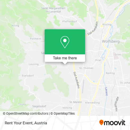 Rent Your Event map