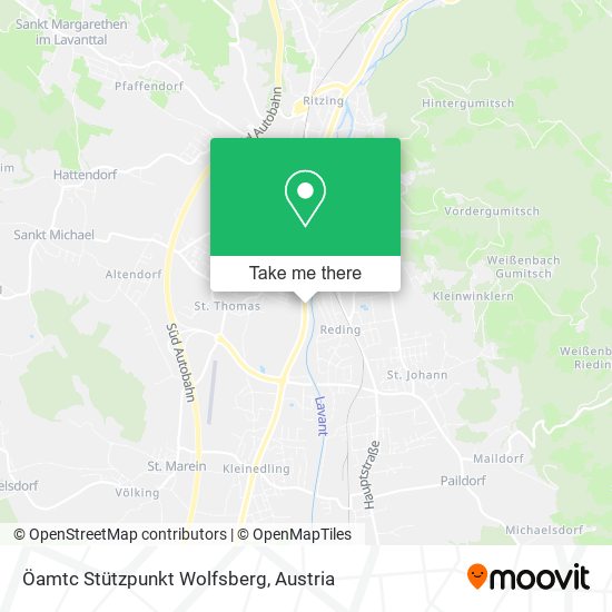 Öamtc Stützpunkt Wolfsberg map