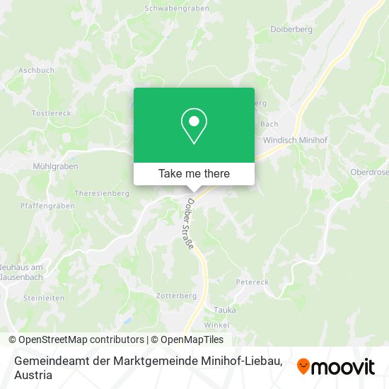 Gemeindeamt der Marktgemeinde Minihof-Liebau map
