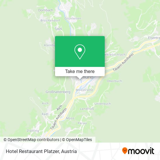 Hotel Restaurant Platzer map