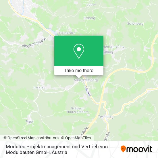 Modutec Projektmanagement und Vertrieb von Modulbauten GmbH map