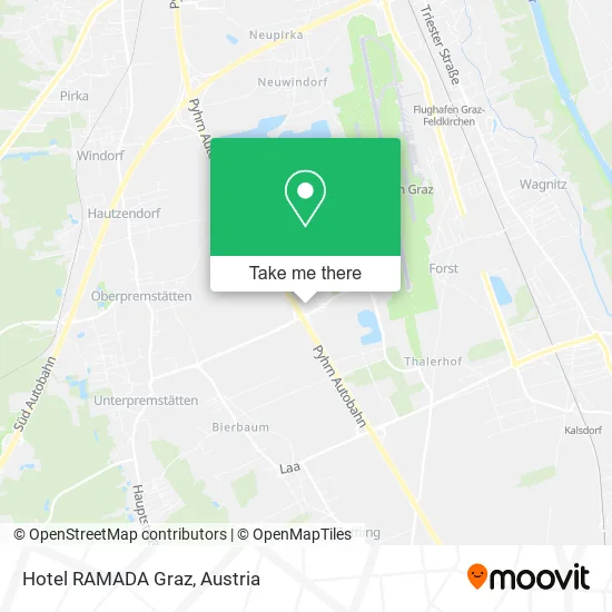 Hotel RAMADA Graz map