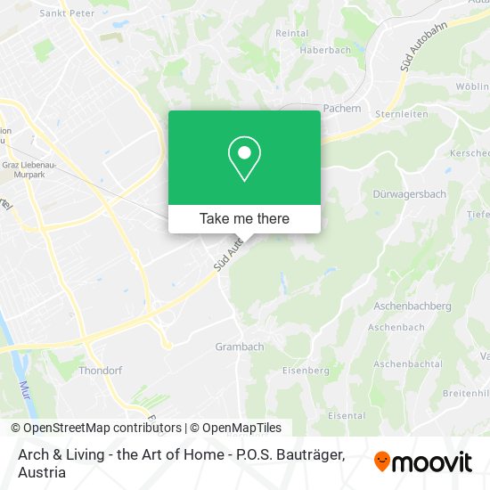Arch & Living - the Art of Home - P.O.S. Bauträger map