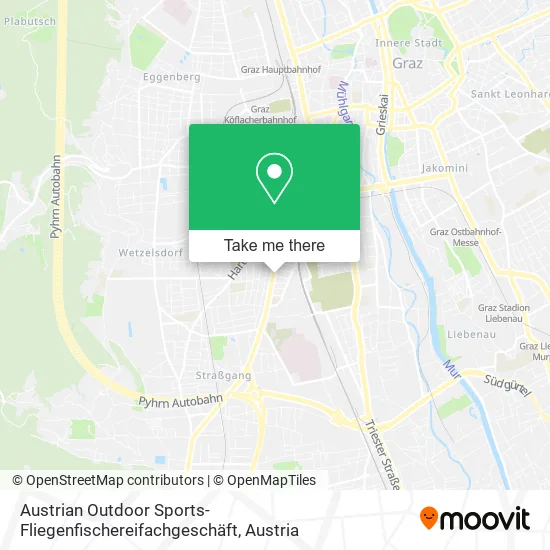 Austrian Outdoor Sports-Fliegenfischereifachgeschäft map