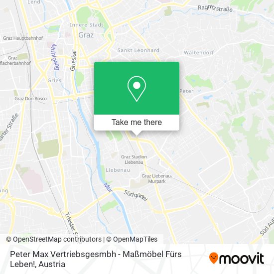 Peter Max Vertriebsgesmbh - Maßmöbel Fürs Leben! map