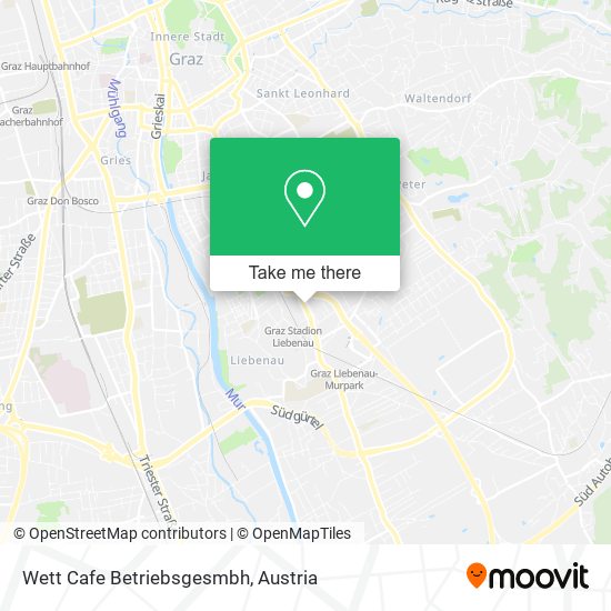 Wett Cafe Betriebsgesmbh map
