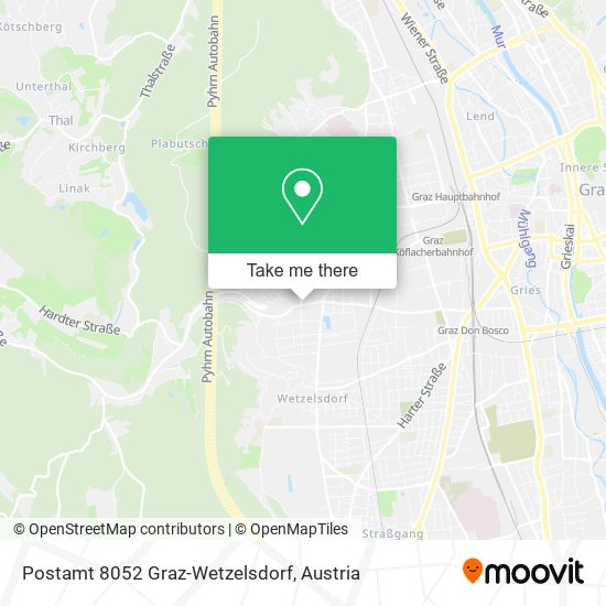 Postamt 8052 Graz-Wetzelsdorf map