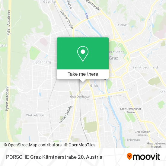 PORSCHE Graz-Kärntnerstraße 20 map