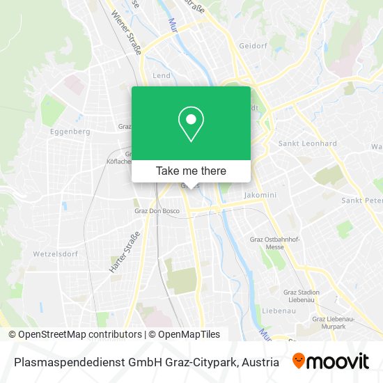 Plasmaspendedienst GmbH Graz-Citypark map