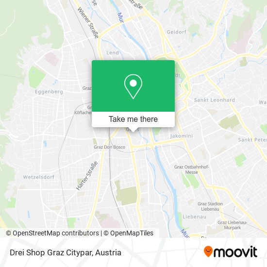 Drei Shop Graz Citypar map